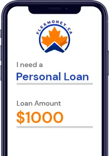 FlexMoney Application process on a mobile device